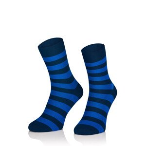 Pánské vzorované ponožky  tmavě modrá 4446 model 14799063 - Intenso