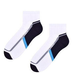 Pánské vzorované ponožky model 15020926 - Steven Barva: BÍLÁ/TURECKO, Velikost: 38-40