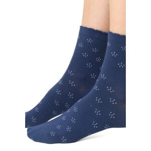Dámské vzorované ponožky model 15021211 - Steven Barva: JEANS, Velikost: 35-37
