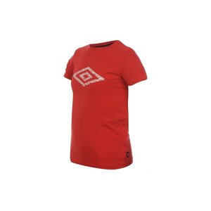 Cotton Logo T Shirt Boys Red Červená / model 15042615  11/12 - Umbro