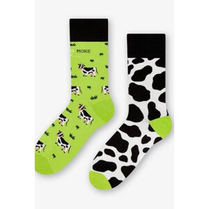 Pánské asymetrické ponožky 079 Barva: LIMONKA/MILK, Velikost: 44-46