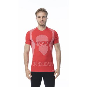 Pánske funkčné tričko s krátkym rukávom IRON-IC - Hipster - červené Farba: červená, Veľkosť: L/XL