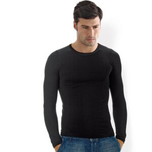 Intimidea Pánske tričko bezšvové T-shirt girocollo manica lunga Farba: Černá, velikost L/XL