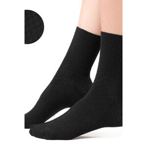 Dámské netlačící ponožky model 16118021 černá/romby 3840 - Steven