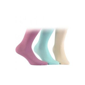 Hladké dámské ponožky z model 16118092 bavlny šedá 39/41 - Wola