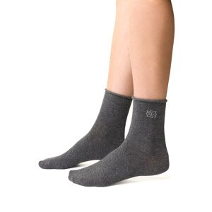 Vzorované netlačící ponožky model 16125214 3540 melanžově šedá 3537 - Steven