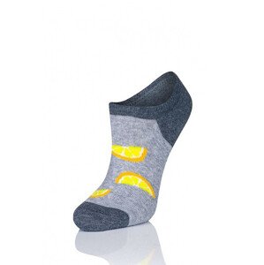 Dámské vzorované ponožky model 16125928 Cotton 3540 černá 3537 - Intenso