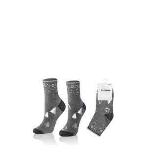 Dámske netlačiace ponožky Intenso 0365 Special Collection Vianočné