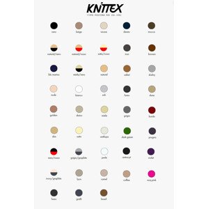 Dámske ponožky KNITTEX Dots art.11913 20 den naturel-nero Univerzální