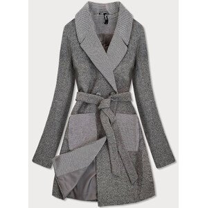 Šedý dámský  kabát šedá XL (42) model 16147885 - ROSSE LINE