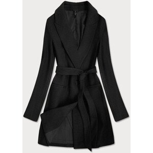 Klasický černý dámský kabát s vlny černá L (40) model 16147898 - ROSSE LINE