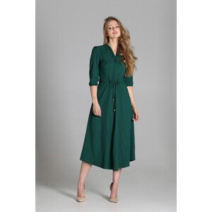 Šaty s dlouhým rukávem model 16708678 Zelená 34 - Lanti