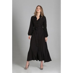 Šaty s dlouhým rukávem model 16708721 Black 34/36 - Lanti