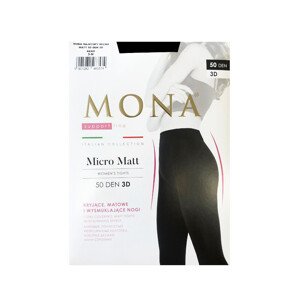Dámské punčochové kalhoty Micro model 16980363 50 den 3D 24 nero 3M - Mona
