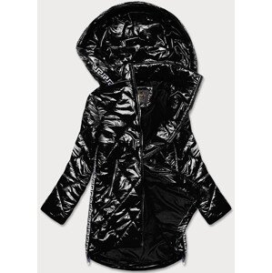Lehká černá lesklá dámská bunda s  černá 46 model 16982568 - Libland