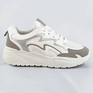 Bílé dámské sportovní boty na platformě model 17139067 Bílá XL (42) - COLIRES