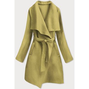dámský kabát v olivové barvě Zelená jedna velikost model 17177676 - MADE IN ITALY
