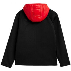 Chlapecká softshellová bunda   140cm černá a červená model 17201596 - 4F