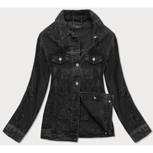 Černá dámská džínová bunda s  černá S (36) model 17258776 - DENIM STORIES