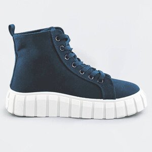 Tmavě modré šněrovací boty model 17261209 tmavě modrá XL (42) - VIA GIULIA