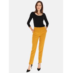 Dámské kalhoty Pants model 17421702 Mustard 34 - L`AF