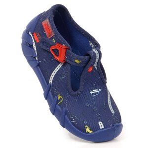 Pantofle s přezkou Jr námořnická modrá 18 model 17560151 - Befado