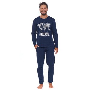 Pánské pyžamo model 17610276 modré L - DN Nightwear