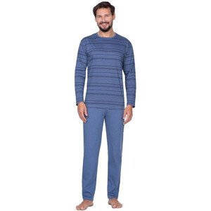 Pánské pyžamo model 17612276 modré s pruhy XXL - Regina