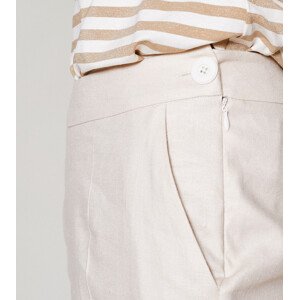 Dámské kalhoty   smetanová 42 model 17649244 - Click Fashion