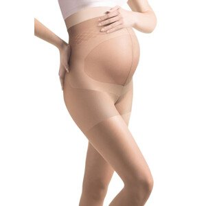 Těhotenské punčocháče model 17737783 40 DEN béžové - Gabriella Barva: Béžová, Velikost: M