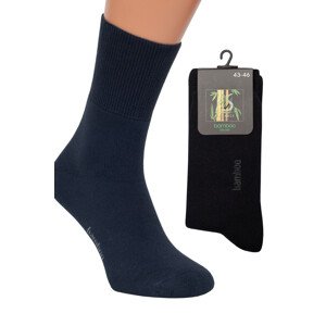 Ponožky model 17743111 froté černá 3942 - Regina Socks