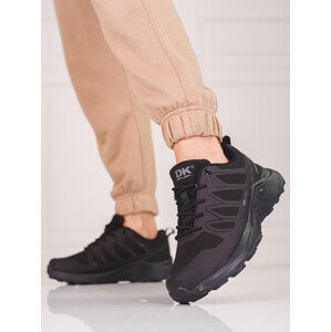 Designové černé  trekingové boty dámské bez podpatku  36