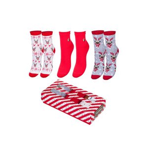 Dámské ponožky Vánoční  A'3 mix kolormix wzór 3741 model 17848468 - Milena