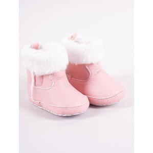 Dívčí boty na suchý zip model 17945673 Pink 06 měsíců - Yoclub