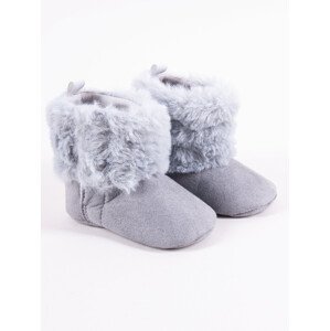 Dívčí boty na suchý zip model 17945682 Grey 06 měsíců - Yoclub