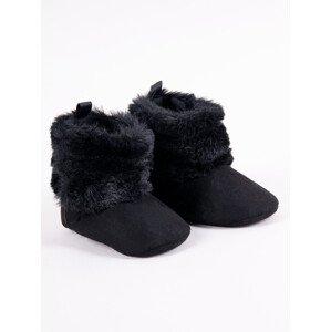 Dívčí boty na suchý zip model 17945685 Black 06 měsíců - Yoclub