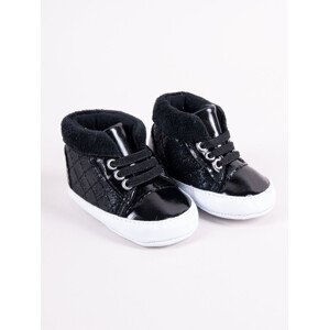 Dětská dívčí obuv model 17945694 Black 06 měsíců - Yoclub