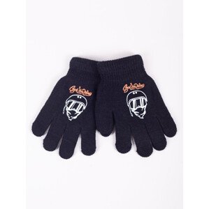 Chlapecké pětiprsté rukavice model 17956810 Black 14 - Yoclub