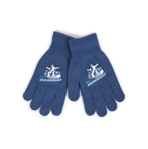 Chlapecké pětiprsté rukavice model 17956814 Blue 18 - Yoclub