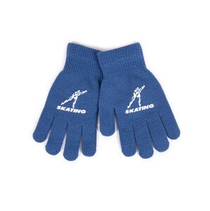 Chlapecké pětiprsté rukavice model 17956817 Blue 16 - Yoclub