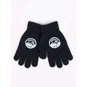 Chlapecké pětiprsté rukavice model 17956826 Black 16 - Yoclub