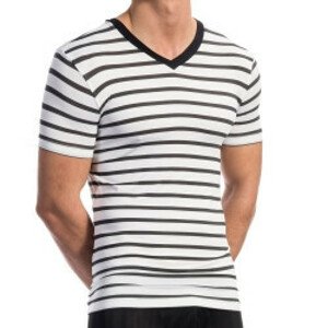 Pánske tričko RED1577 - Olaf Benz L bielo-čierna