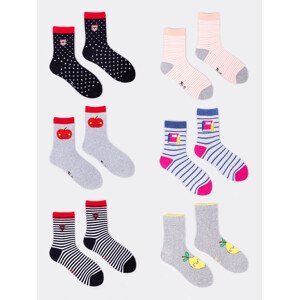 Yoclub 6Pack Ponožky SKA-0006G-AA00-007 Vícebarevné 35-38
