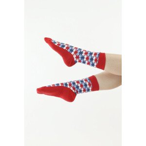 Veselé ponožky červené model 18336596 - Moraj Barva: červená, Velikost: 39/42