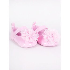Yoclub Dětské dívčí boty OBO-0204G-0600 Pink 0-6 měsíců