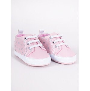 Yoclub Dětské dívčí boty OBO-0205G-0600 Pink 0-6 měsíců