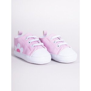 Yoclub Dětské dívčí boty OBO-0211G-0600 Pink 0-6 měsíců
