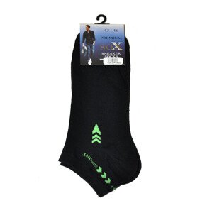 Pánské ponožky WiK 16418 Premium Sneaker Socks 39-46 černá 43-46