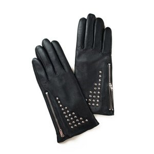 Dámské kožené rukavice model 18415806  černá 8 - Art of polo