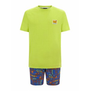 Pánské pyžamo U3GX01K6XN0 P7FJ neon.žlutá- Guess XL